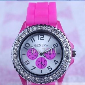 (Only 2 Left)💕 Geneva Diamond Jelly Watch